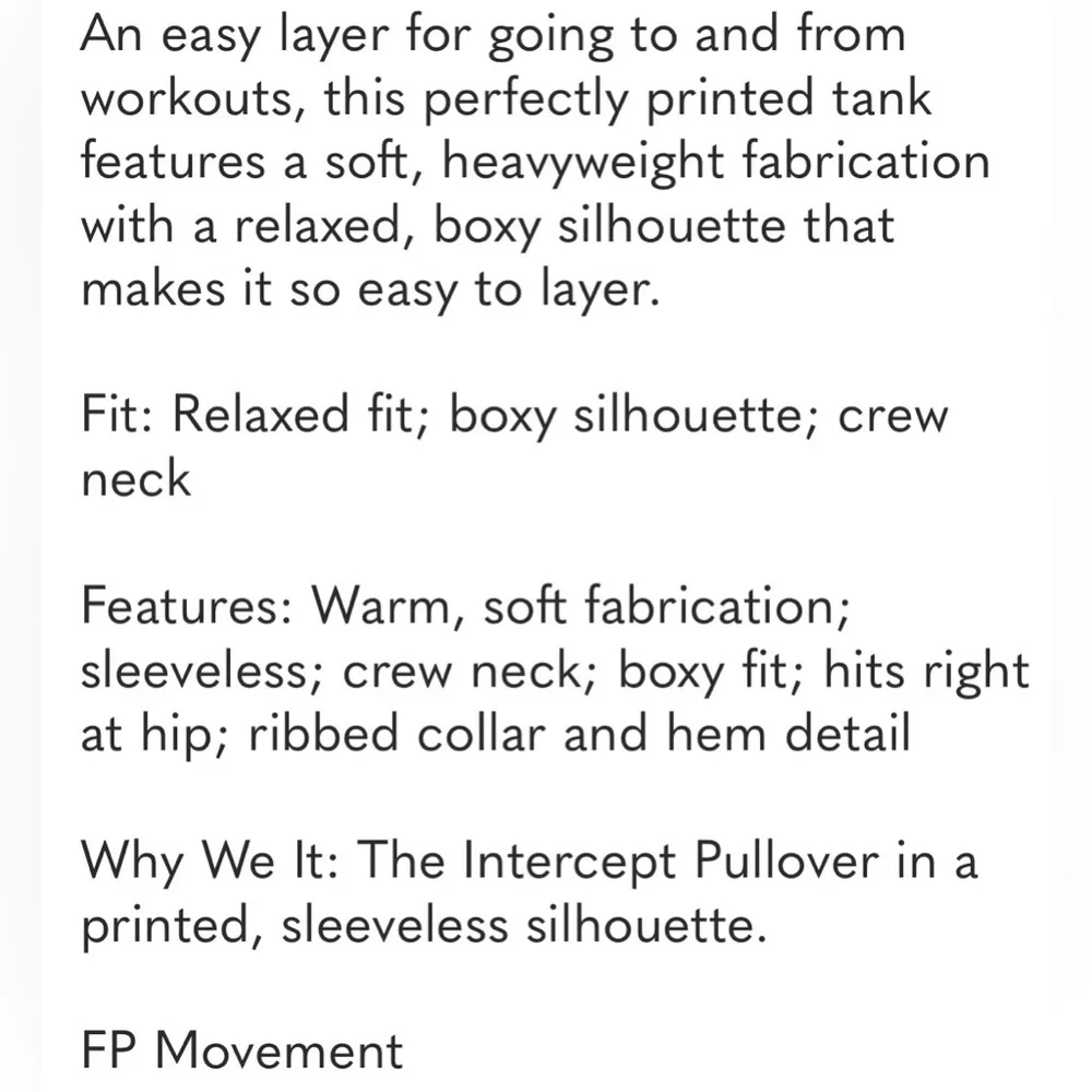 🆕 Free People Navy Sleeveless sweatshirt size medium - Picture 4 of 13